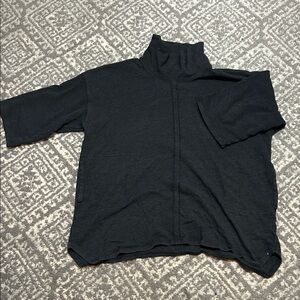 Elegant Black Cowl Neck Sweater